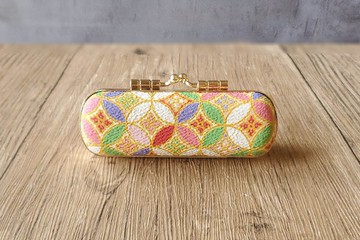 日本 錢幣花窗款口金印章盒 單章盒 口紅盒