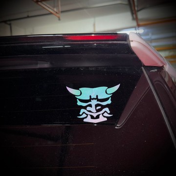 鬼神系列 黑彩反光貼紙 汽車貼紙 防水貼紙 擋風玻璃貼紙