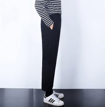 【JP.美日韓】韓國  簡約 寬褲 闊腿褲 小腿褲 瘦腿褲 寬腿褲 直筒寬褲 休閒褲 西裝褲 ZNIF 正韓 男裝