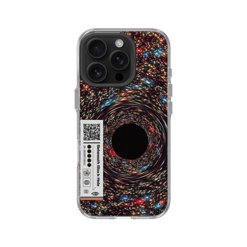 iPhone 16 Pro Clear 透明 - NASA - Behemoth Black Hole Found In An Unlikely Place - QR Code Edition