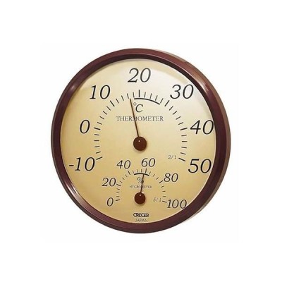 クレセルCRECER（クレセル） 温度計・湿度計 TR-150BR 1個 62-3966-36（直送品）