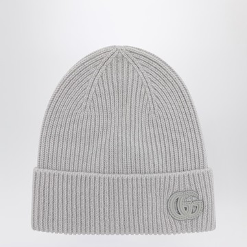 Grey cashmere beanie