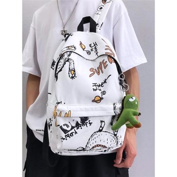 書包男中學生ins潮酷日系時尚高中學生雙肩包男潮流背包男士休閑