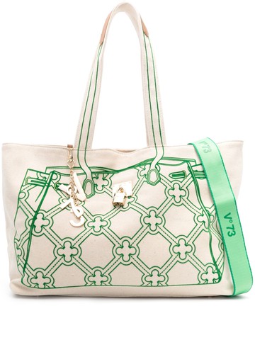 V°73 - Must canvas shoulder bag - women - Polyester/Cotton/Polyurethane - One Size - Neutrals