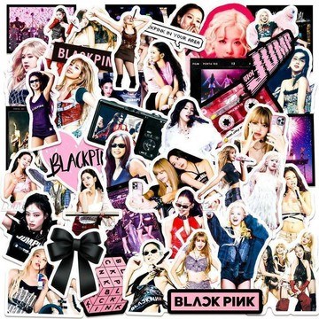 🐏熱門新品🐏 blackpink 金智秀jisoo周邊 120張粉墨BLACKPINK女團貼紙 lisa韓國