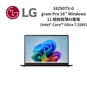 LG樂金 16Z90TS-G gram Pro 16 Windows 11 極致輕薄AI筆電 - 太空灰 (Intel Core Ultra 7 258V)
