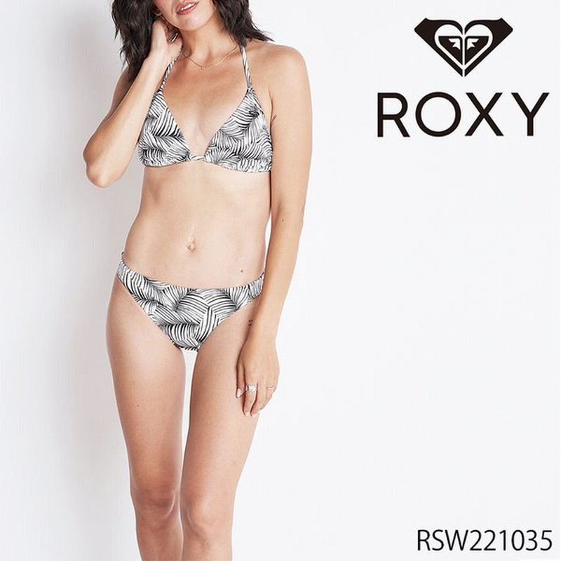 ロキシー ビキニセット レディース 通販 新作 人気 水着 女性 かわいい シンプル ギフト プレゼント ビーチ 白黒 リーフ柄 ロゴ刺繍 ｍ L Roxy Rsw 通販 Lineポイント最大0 5 Get Lineショッピング