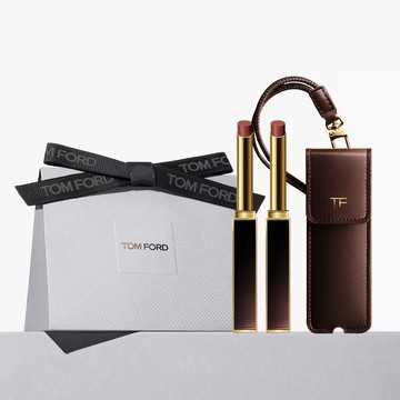 【TOM FORD】超模黑跟緞光唇膏2入組 贈唇膏收納吊飾 |女生送禮 | 唇膏 | 潤唇膏| 彩妝推薦 | 女生送禮推薦