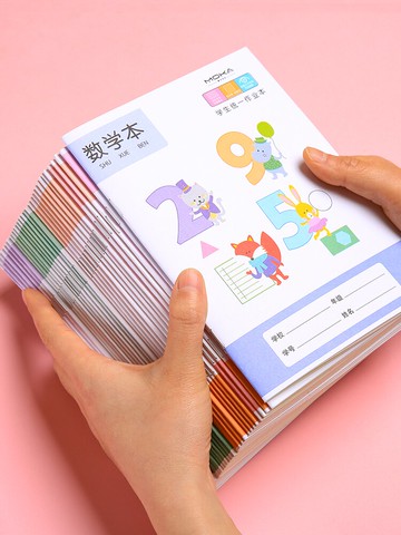 40本小學生本子數學作業本田字格生字薄幼兒園田字拼音本英語本批發語文單行本小學一二年級標準統一課文本子
