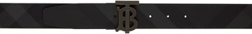 Burberry 黑色 Check TB 双面腰带