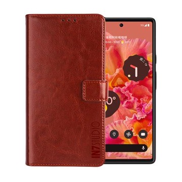 IN7 瘋馬紋 Google Pixel 6 Pro (6.7吋) 錢包式 磁扣側掀PU皮套 吊飾孔 手機皮套保護殼