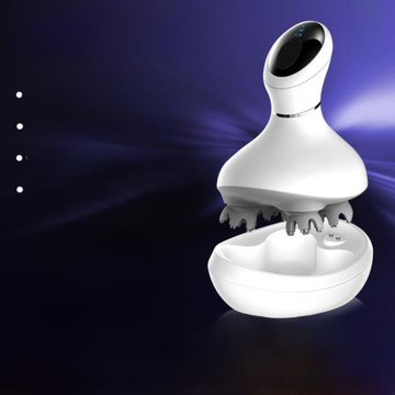 頭部按器新款家用電動揉捏震動防水充電多功能頭皮頭部按儀