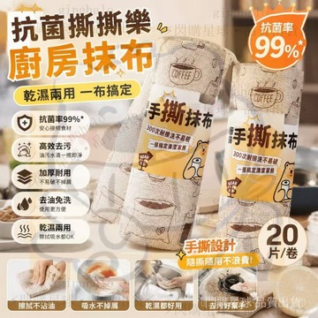 ⚡臺灣出貨⚡懶人抹布 週拋抹布 廚房抹布 抗菌抹布 可撕式抹布 一次性抹布 免洗抹布 乾濕兩用抹布 去油抹布 吸水抹布