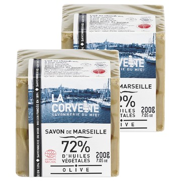 LA CORVETTE 法釩馬賽莊園 經典橄欖油馬賽皂  200g  2個