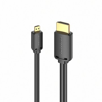 VENTION AGI系列 HDMI-D公對HDMI-A公4K高清傳輸-黑色 2M