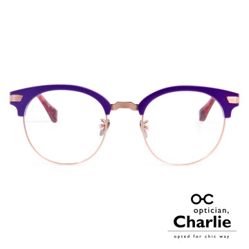 Optician Charlie 韓國亞洲專利自我時尚潮流 FP系列光學眼鏡 - FP PU(紫)