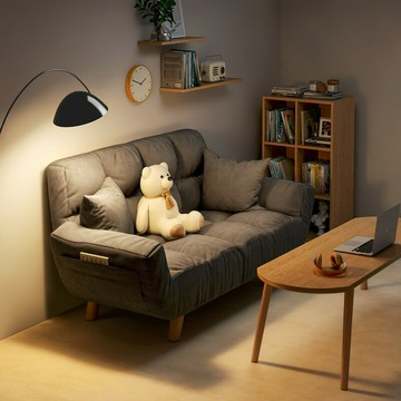 【免運費/免開票】 網紅懶人沙發小戶型臥室雙人沙發出租房家用經濟型簡易公寓小沙發