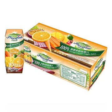 單次運費限購一組 [COSCO代購6] FRESCAFINE ORG VEG JUI 嘉紛娜橙香多酚蔬果汁 每瓶250毫升X24入 _C111424