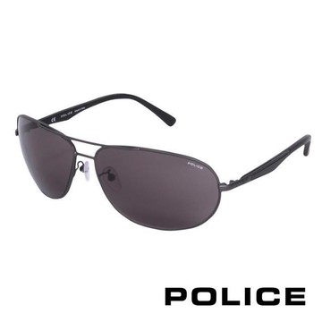 POLICE 都會時尚飛行員太陽眼鏡 (鐵灰色) POS8757-0627