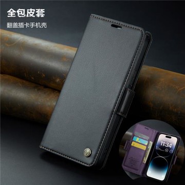 翻蓋皮套cover適用蘋果15新品手機殼iphone15promax phone case插卡包ip14 plus手機殼全包防摔殼rfid高檔殼