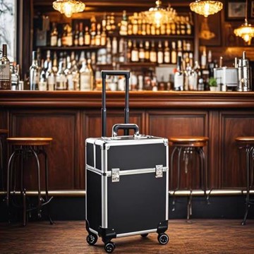 金質酒具 調酒器表演商演演出行李箱子 工具箱子 拖搟箱 商演道具