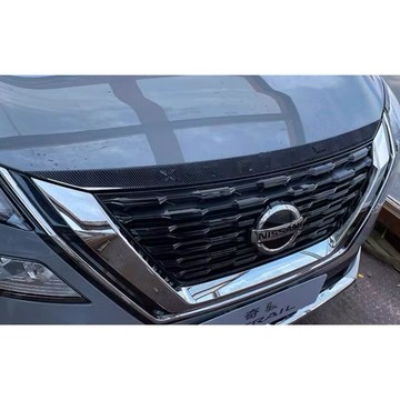 ~歐力斯~日產 NISSAN 23-25年 T33 X-TRAIL 引擎蓋飾條 前蓋飾條 引擎蓋飾板 碳纖維紋 電鍍銀