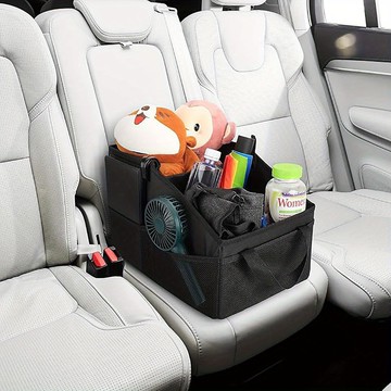 车载座椅收纳箱儿童旅行收纳箱小书籍收纳筐后座车载分格收纳盒[PP0604041]