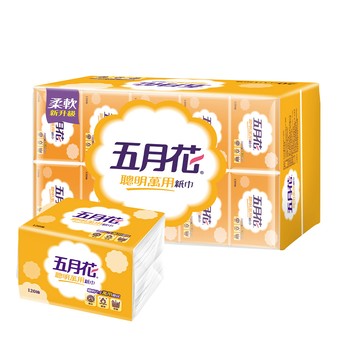 五月花 聰明萬用紙巾(120抽x20包x6袋)