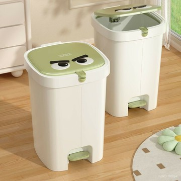 免運 垃圾桶家用厠所衛生間新款帶蓋客廳廚房大容量腳踏式腳踏臥室紙簍 大容量垃圾桶 防水垃圾筒 雙開垃圾桶