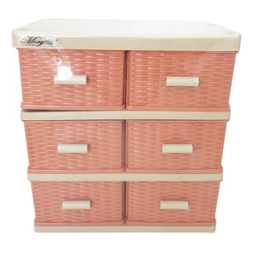 MORY 茂盛 藤木660收納盒 14.5 x 24.5 x 27 cm  1個  粉色