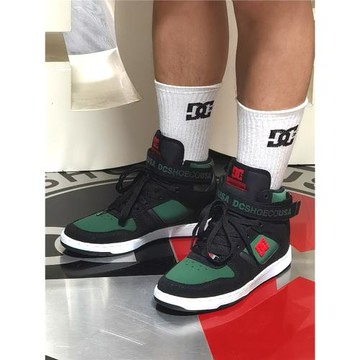DCSHOECOUSA男子DC PENSFORD復古休閑鞋高幫運動滑板鞋ADYS400038