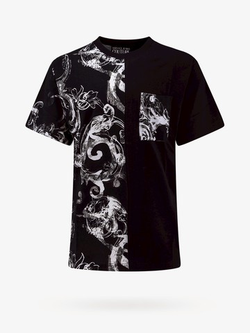 Cotton t-shirt with contrasting print - VERSACE JEANS COUTURE - gender_Man