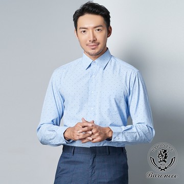 BARONECE 高雅品格長袖合身襯衫_藍(520455)