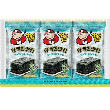 [家速配]小老板韓式海苔(原味)4g*3