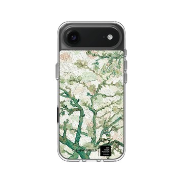 iPhone Air Clear Case（相機按鈕） 透明 - Van Gogh Museum - 盛開的杏花與粉彩背景