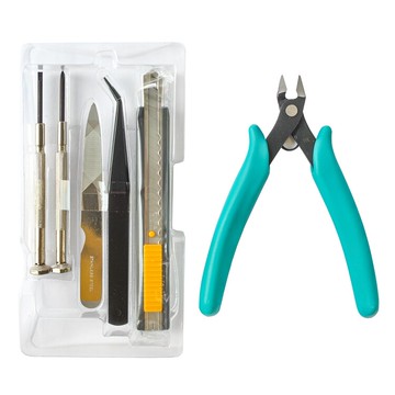 耀您館★日本MINESHIMAミネシマPREMIUM模型工具6件組A-20(含剪鉗鑷子一字十字起子銼刀美工刀)小島工具包【APP下單點數4倍送】