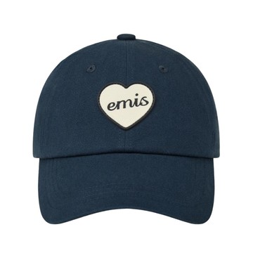 韓國 emis HEART LOGO WAPPEN BALL CAP 愛心標誌棒球帽 海軍藍NAVY