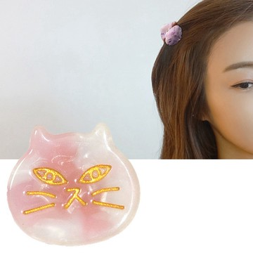 Charme 日式和風 簡約可愛貓咪造型 小抓夾  粉色貓咪