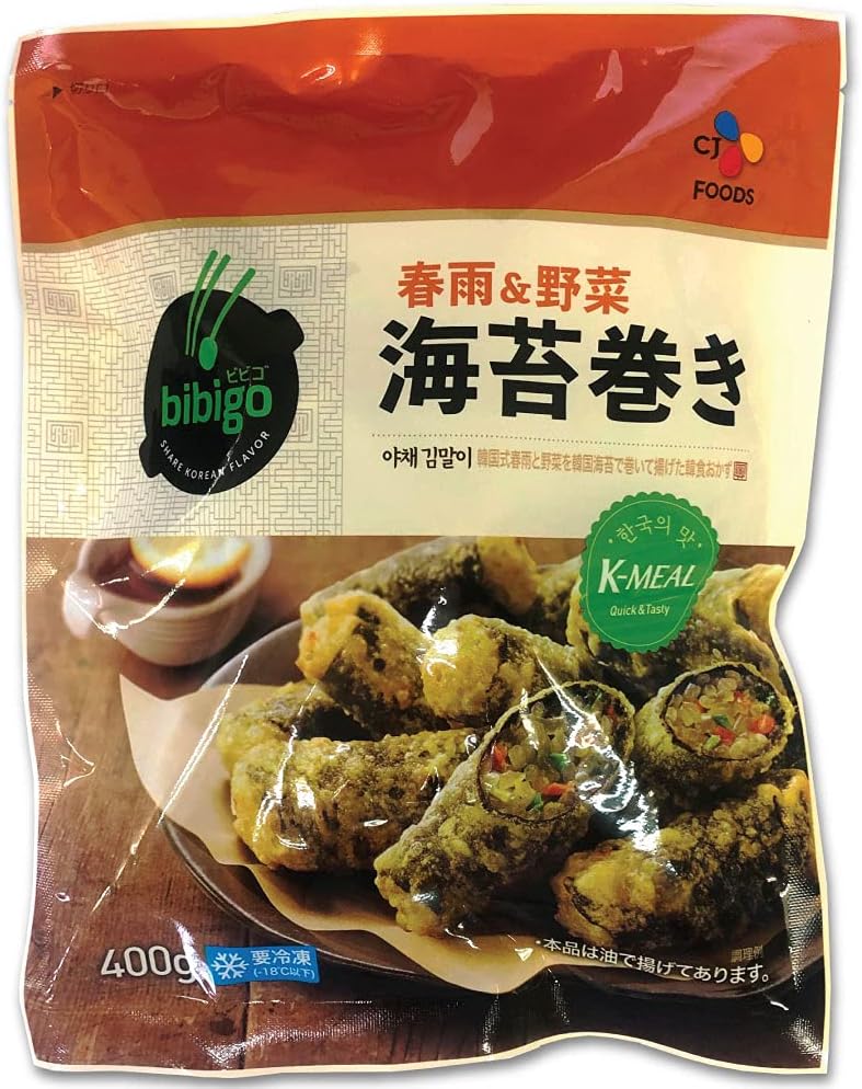 bibi go 春雨＆野菜 海苔巻き 400g　3袋セット　 韓国料理 食品 韓国食品 人気 惣菜 冷食