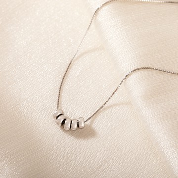 [925純銀]點點珠光細緻珠珠項鍊【SL1036】-銀/金