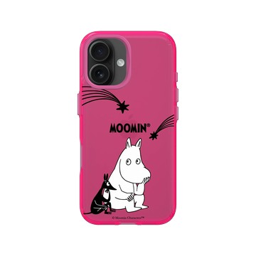 iPhone 16 Clear 粉漾桃 - Moomin - 陪你去看流星雨