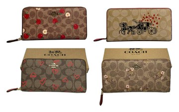 ~雪黛屋~COACH 長夾國際正版保證進口防水防刮皮革U型拉鍊包覆型主袋附品證購證塵套提袋等10-15日C860931