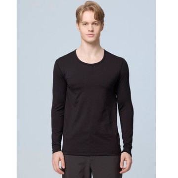 【WILDLAND荒野】男遠紅外線彈性保暖衣黑色