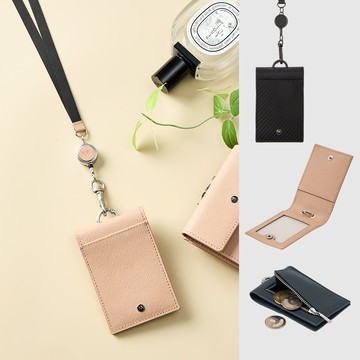 Mondaine 瑞士國鐵 真皮對開式拉鍊證件套 (附溜溜球掛繩/卡夾/零錢袋) - 三色任選