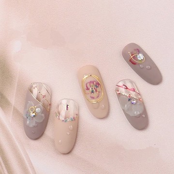 【 DIY 美甲】Nail Look 美甲裝飾藝術貼紙 玫瑰緞帶