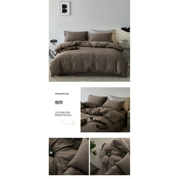 高端款 適閤裸睡 床包組 四件組 100支長絨棉 四件套 全棉 高顔值 裸睡抑菌被套罩 純棉 床單 床笠 三件套純色