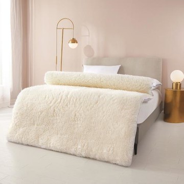 正品澳洲純羊毛床墊加厚軟墊長毛墊被保暖1.8m家用褥子1.5m羊毛氈