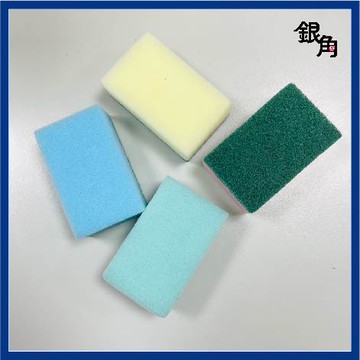 海綿菜瓜布 【現貨】 海綿 十入 洗碗菜瓜布 廚房 洗鍋海綿 海綿菜瓜布 雙面魔力擦 廚房清潔 菜瓜布  銀角百貨