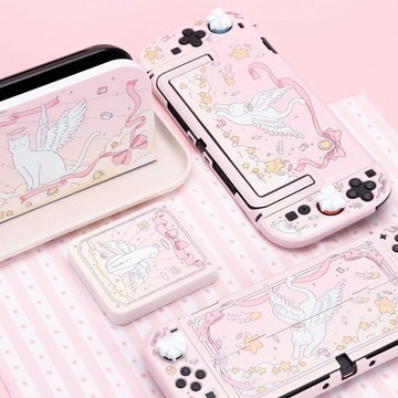 天使小貓 任天堂switch2保護殼 ns2保護套手柄硬殼二代