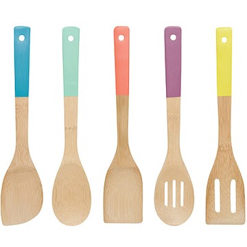 《NOW》竹鏟匙5件組-彩-